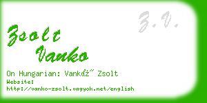 zsolt vanko business card